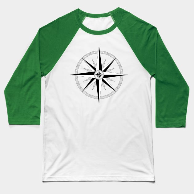 Marina compass Baseball T-Shirt by Freeman_the_great